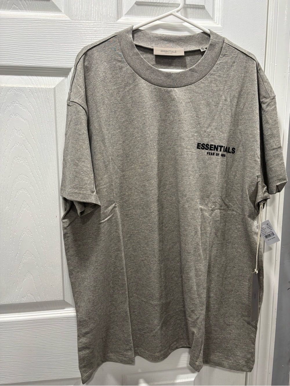 Essentials Gray Short Sleeve Logo Tee